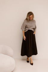 Bandi fluffy knit blouse