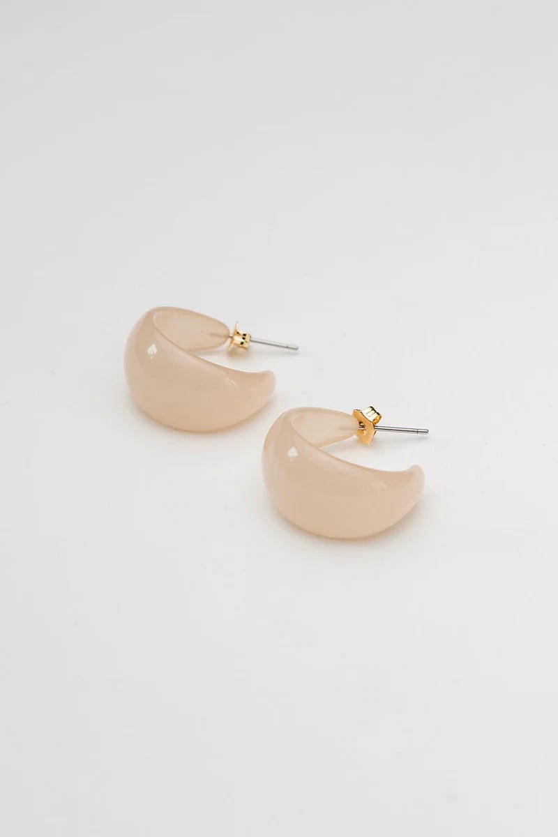 Beige Hoops Beige - Bij Keesje - BOW19