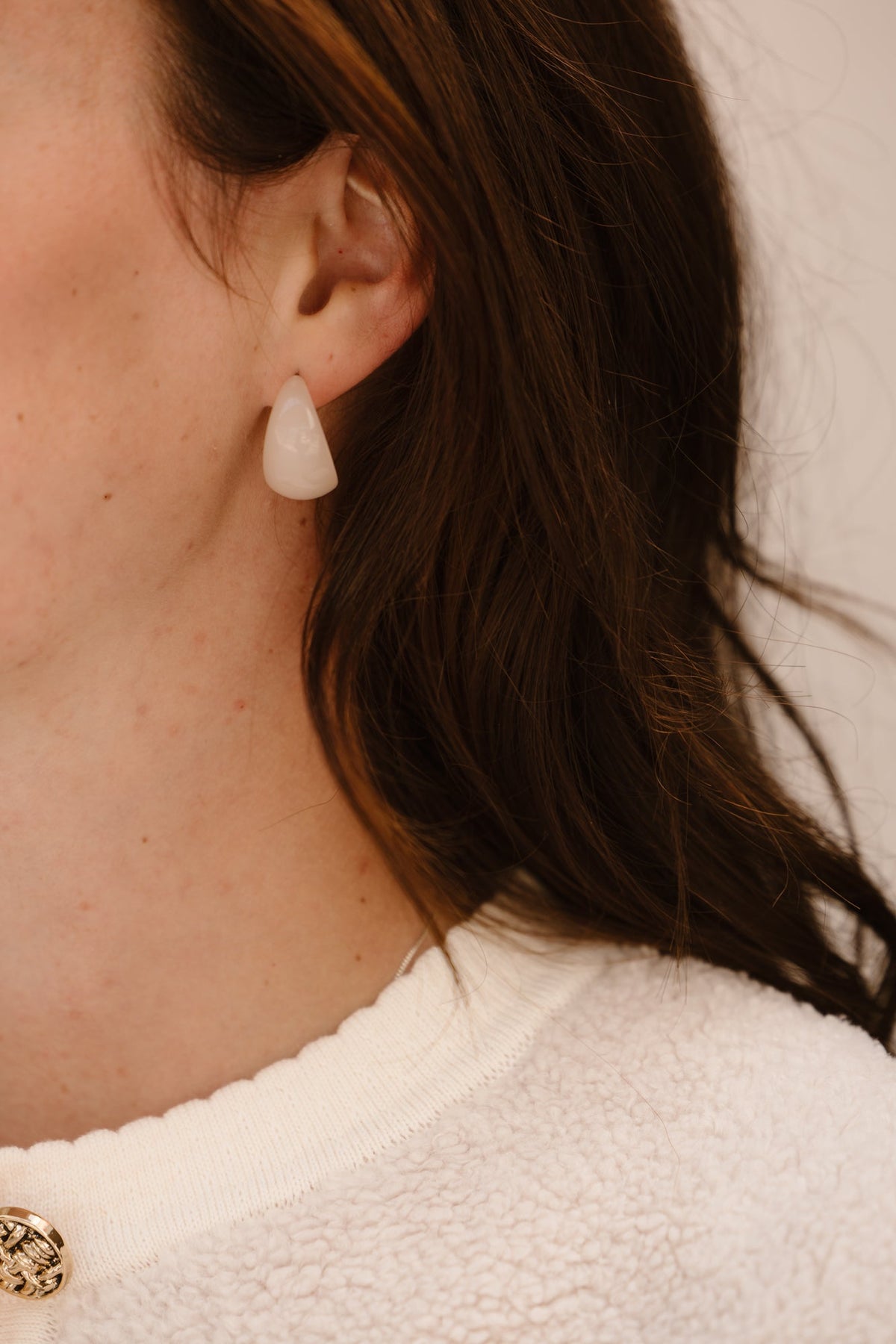 Beige Hoops Beige - Bij Keesje - BOW19