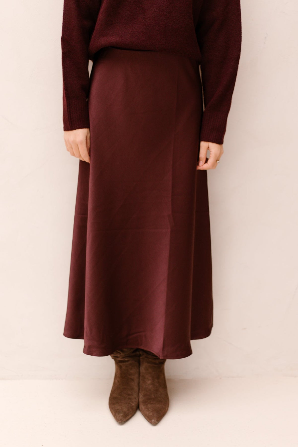 Bovary skirt burgundy - Bij Keesje - Neo Noir