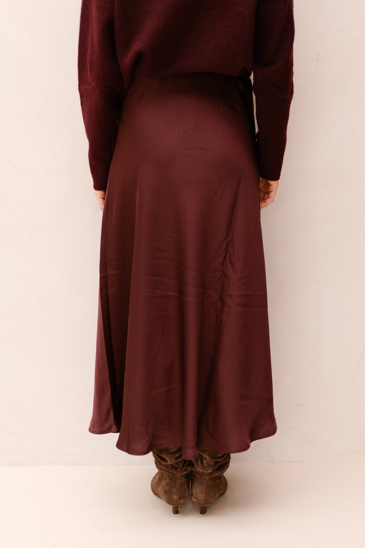 Bovary skirt burgundy - Bij Keesje - Neo Noir