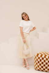 Bovary Skirt Butter Yellow