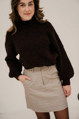 Brielle knitted sweater Dark Brown