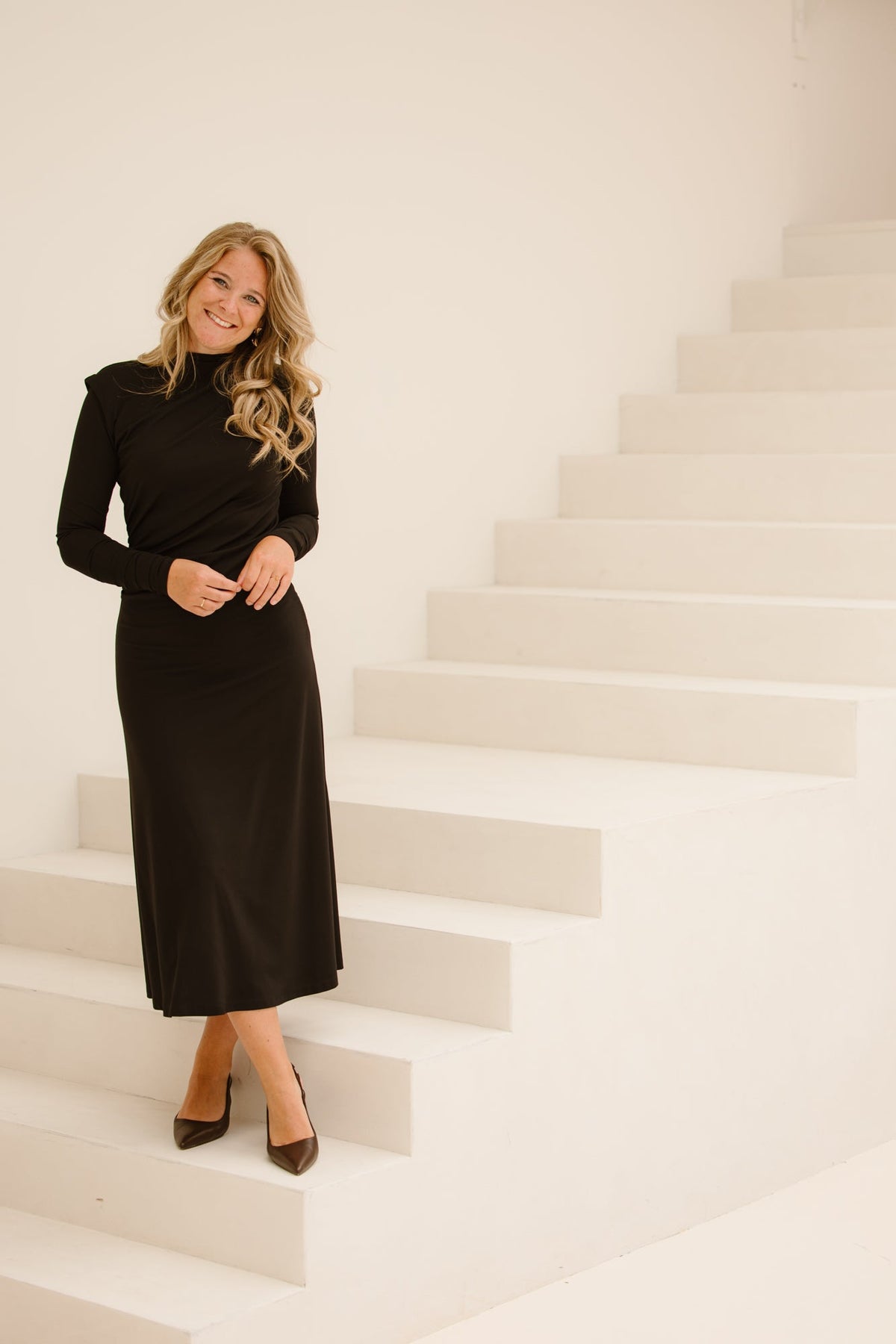 Britt dress detail black - Bij Keesje - Maere