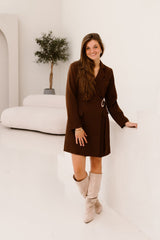 Carmel-Kleid Dunkelbraun