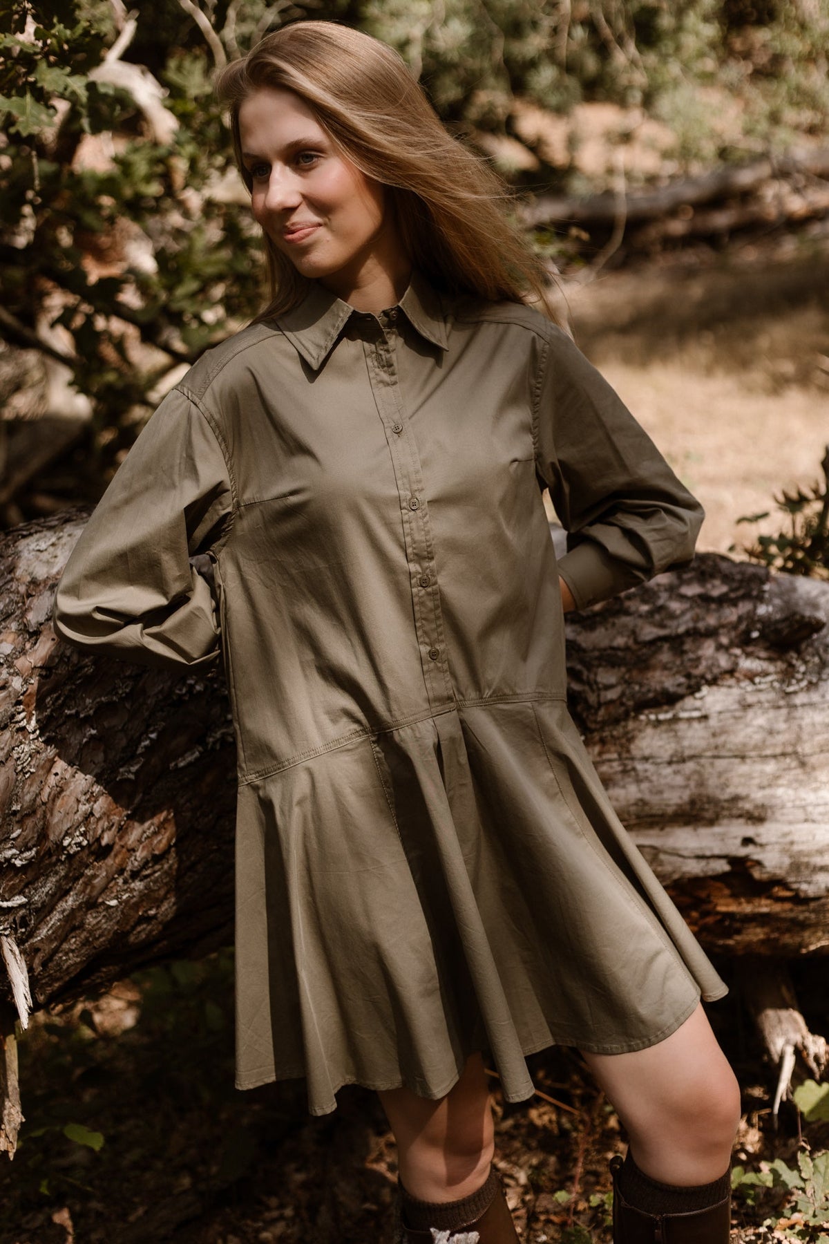 Cato Dress Armygreen - Bij Keesje - Bij Keesje The Label - Jurk