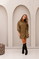 Coco Blusenkleid Khaki