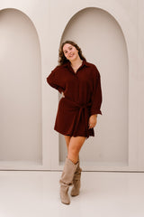 Coco blouse dress plum