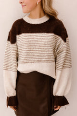 Dana stripes sweater brown