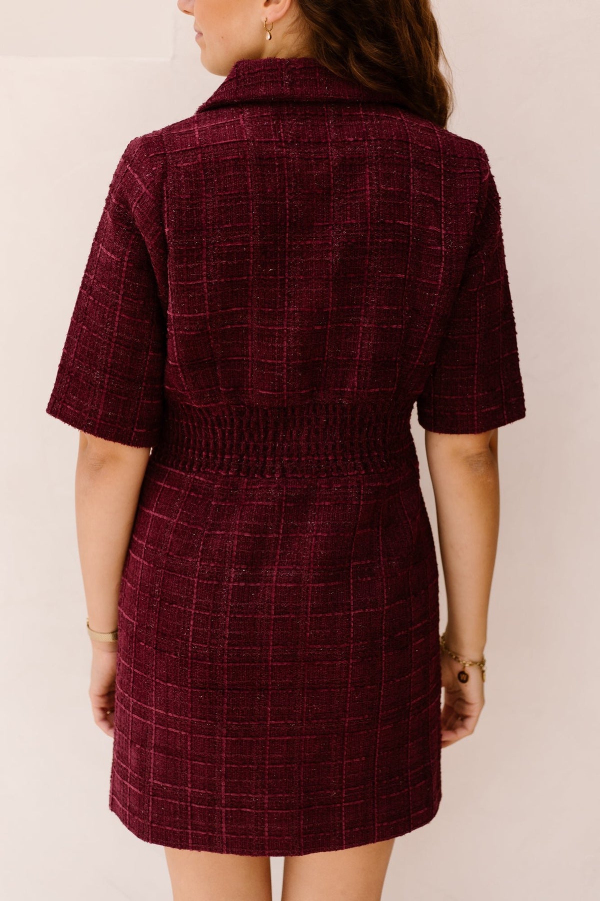 Deluxe Dress Burgundy - Bij Keesje - Freebird - jurk