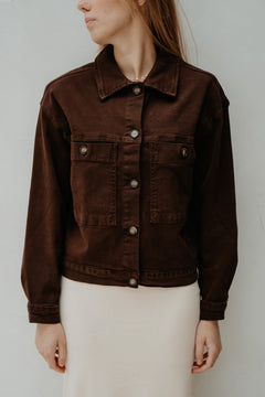 Denim jacket brown - Bij Keesje - Bij Keesje - Jas