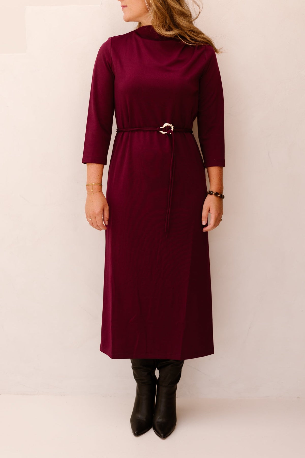 Devoted Dress Burgundy - Bij Keesje - Freebird - Jurk