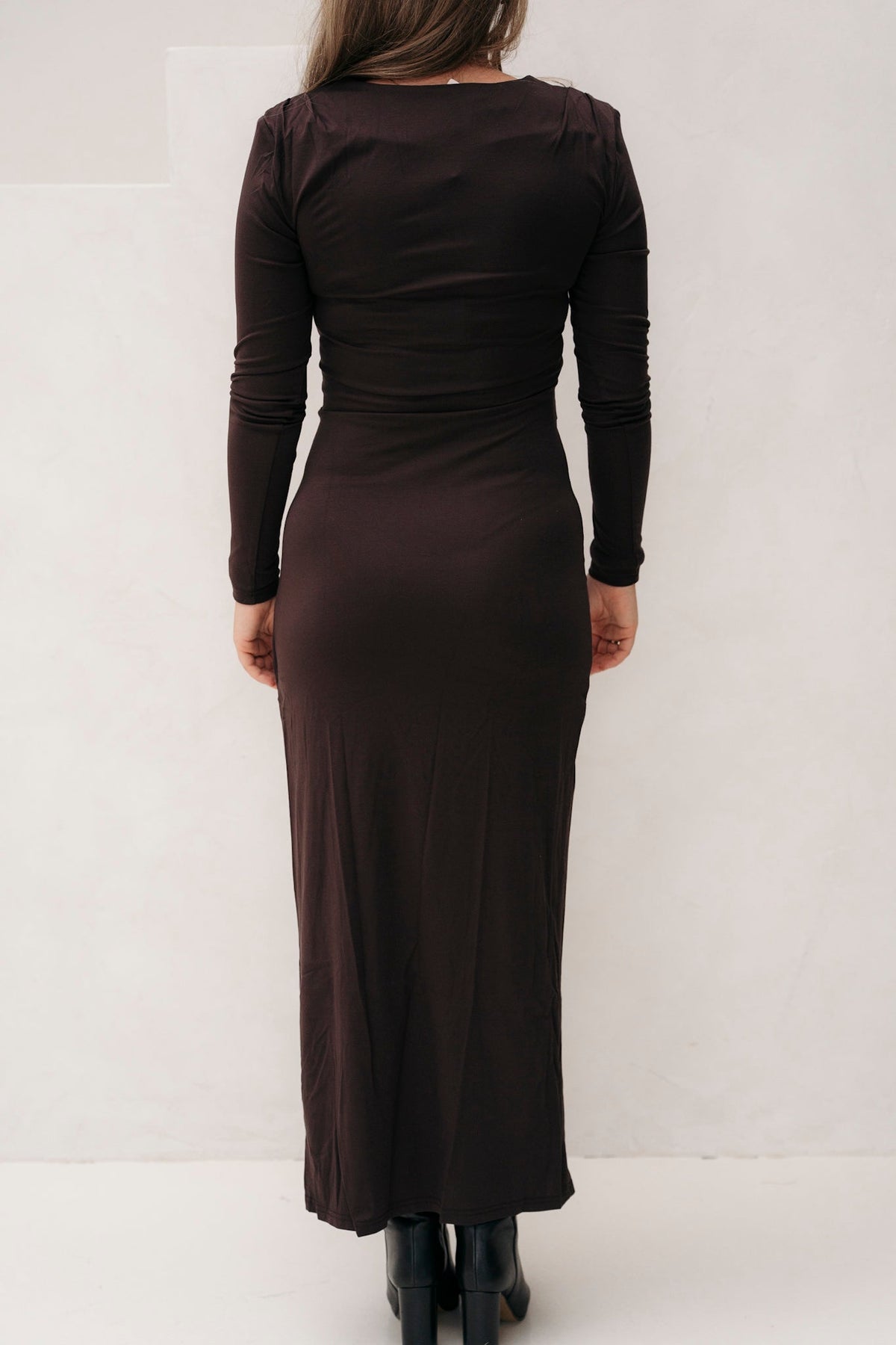 Donne Dress Dark Chocolate - Bij Keesje - Freebird - Jurk