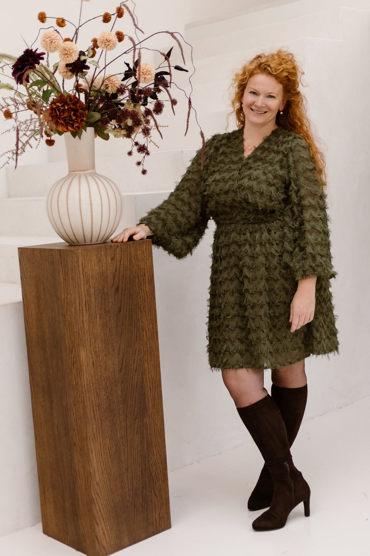 Dress army 26758-SL - Bij Keesje - Smashed Lemon - Jurk