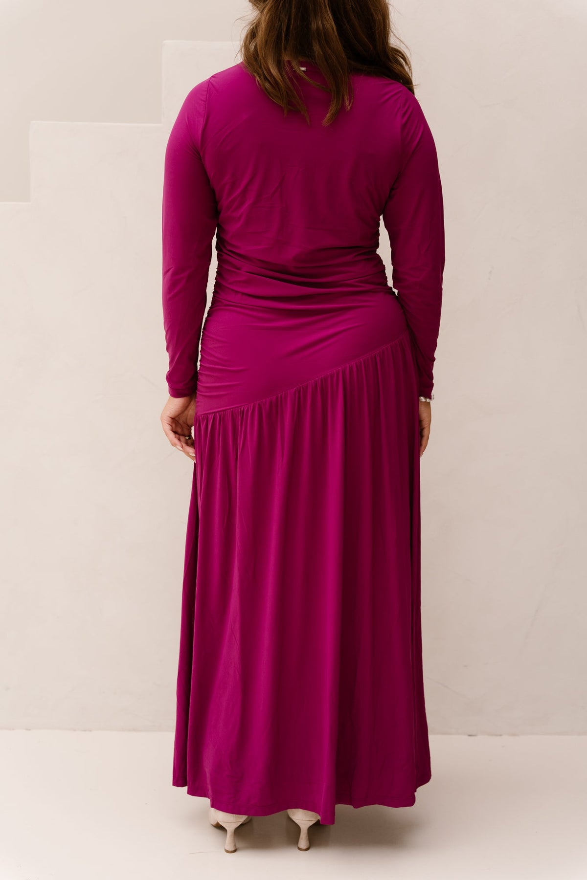Dress long light magenta - 202867 - Bij Keesje - mi piace - jurk