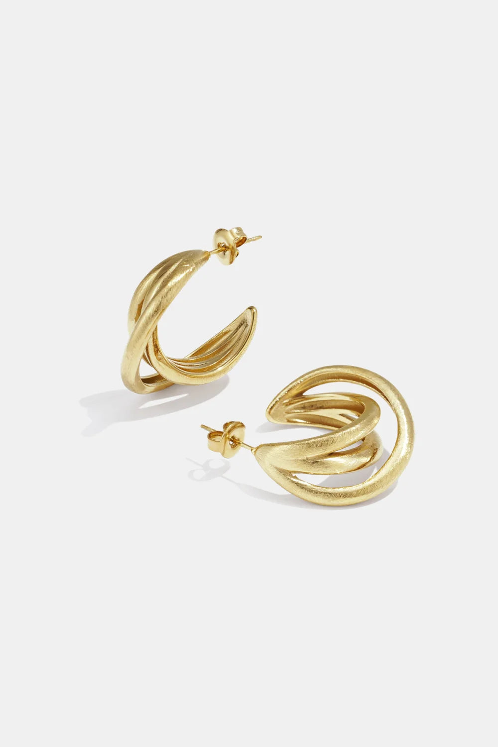 Oorbellen Simone lines gold