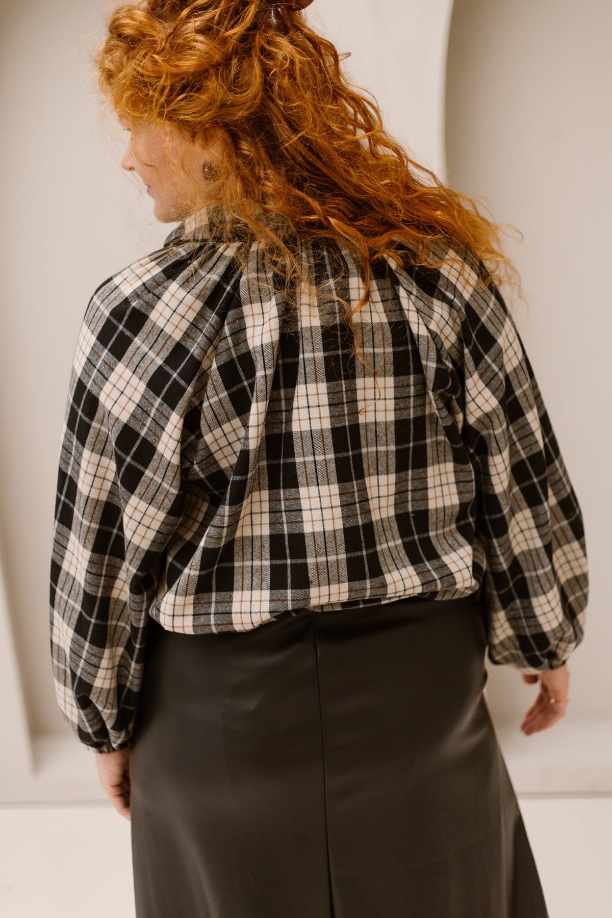 Ebby check jacket black - Bij Keesje - Bij Keesje - Jas