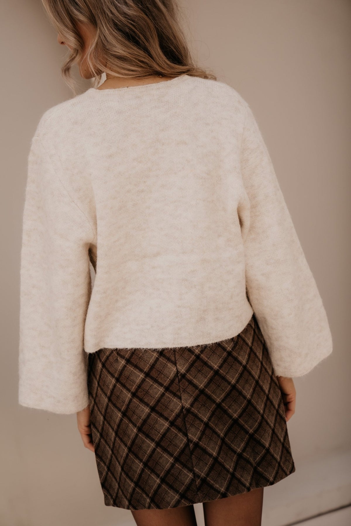 Edie button cardigan beige - Bij Keesje - Bij Keesje - Vest