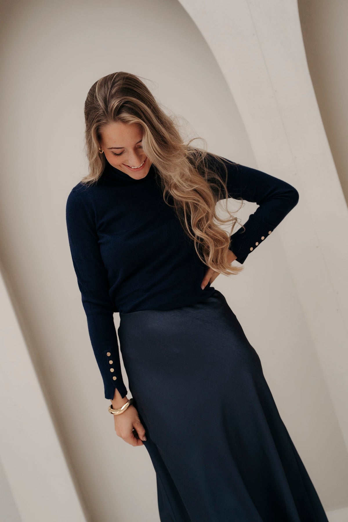 Eliana Col Dark Blue - Bij Keesje - Bij Keesje - Trui