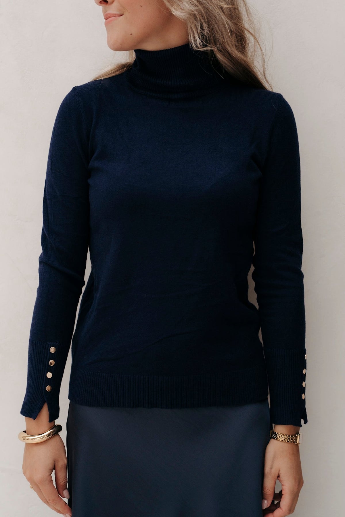 Eliana Col Dark Blue - Bij Keesje - Bij Keesje - Trui
