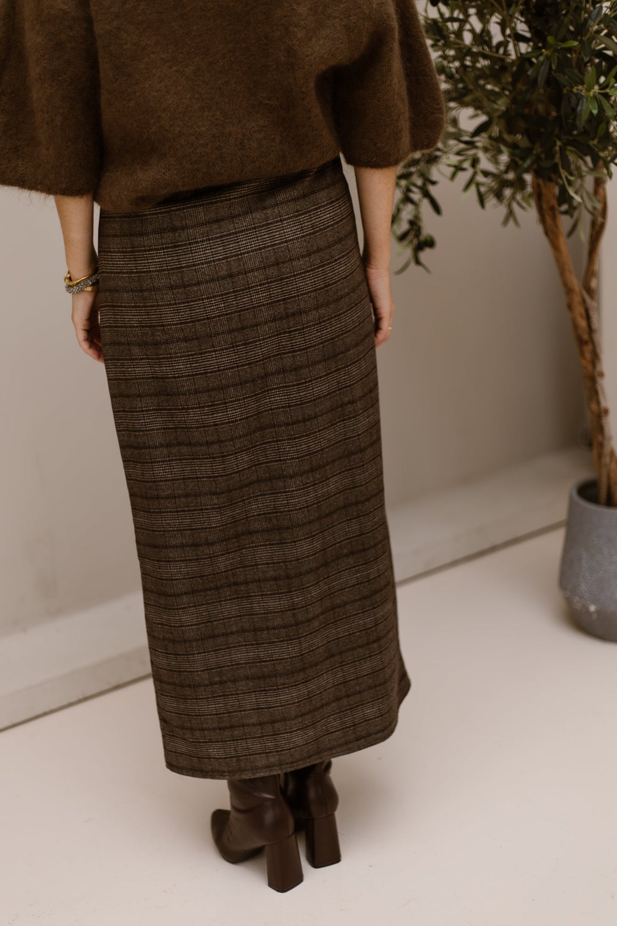 Else cover skirt check black - Bij Keesje - Bij Keesje - Rok