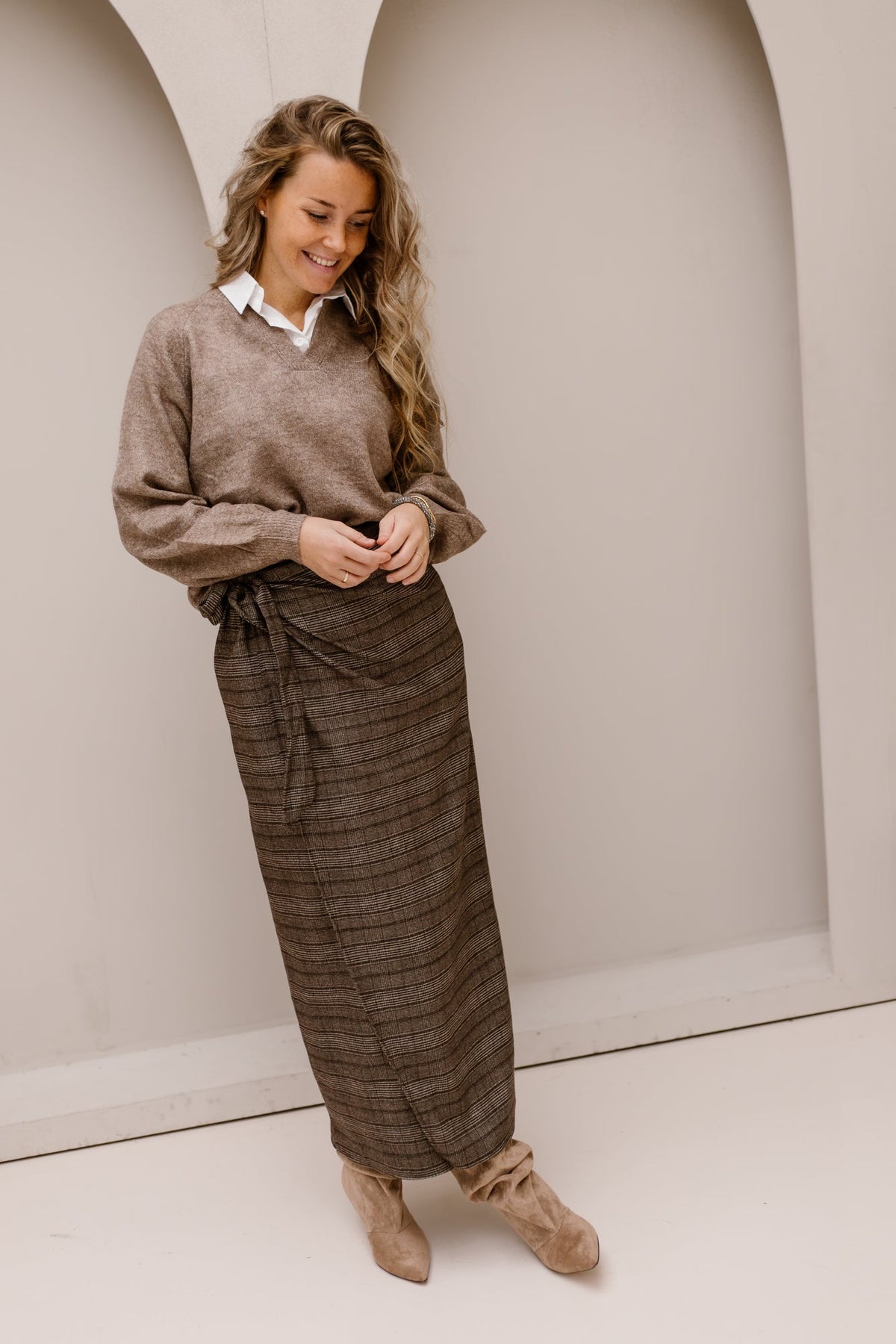 Else cover skirt check black - Bij Keesje - Bij Keesje - Rok