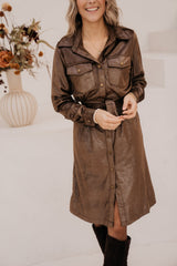 Elyra dress Dark Earth