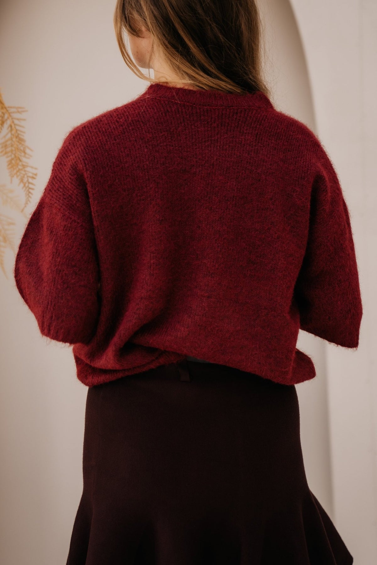 Emke knit top red - Bij Keesje - Bij Keesje - Top