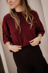 Emke knit top red
