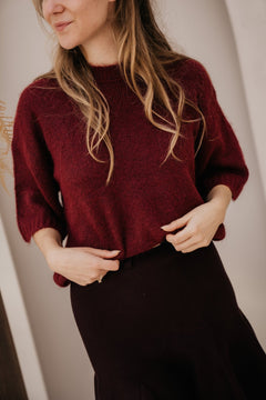 Emke knit top red - Bij Keesje - Bij Keesje - Top