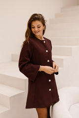 Erika blazer dress burgundy