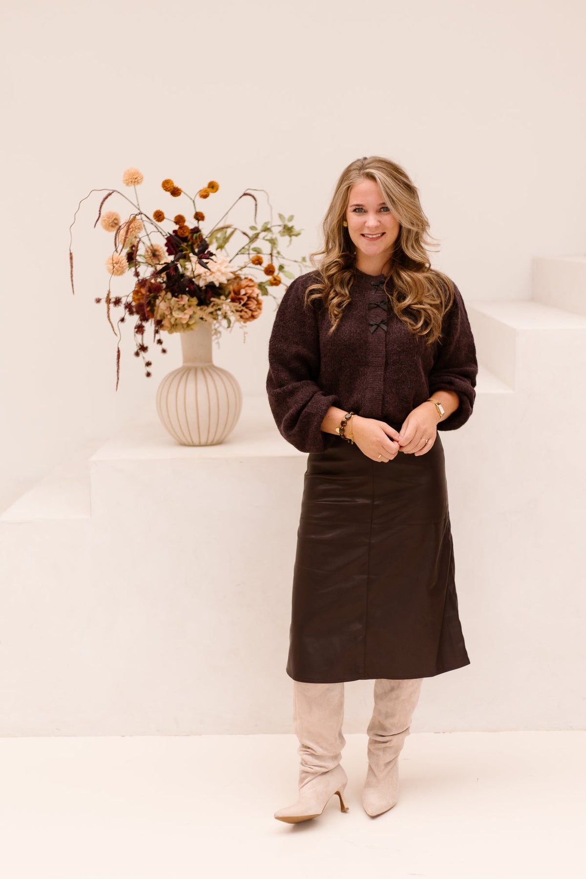 Farah Skirt Aubergine - Bij Keesje - Bij Keesje - Rokken