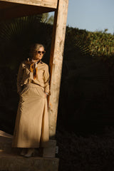 Femke katoenen rok camel