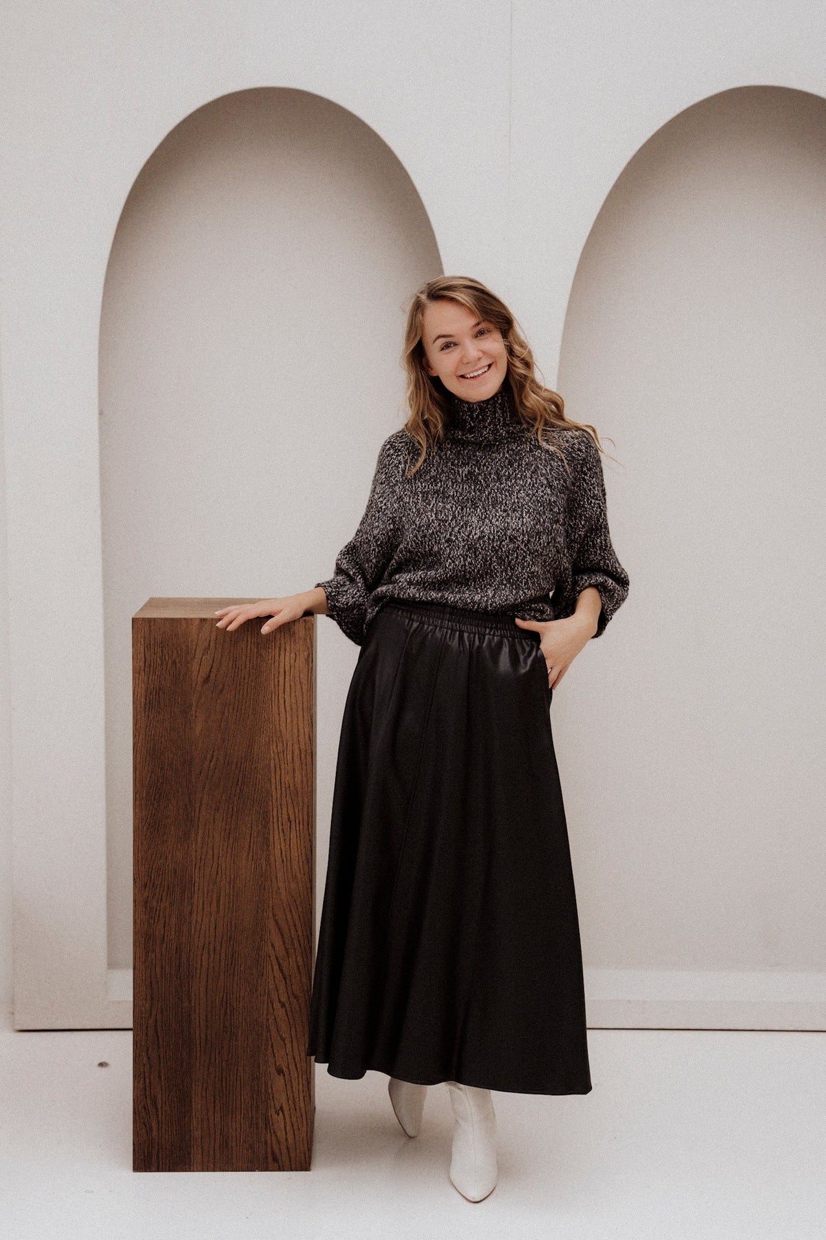 Fqselina-Cape Dark Grey Melange - Bij Keesje - Free/Quent - Trui