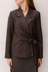 FQvika-jacket dark grey/melange