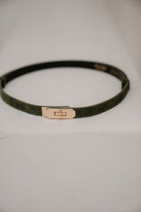 Garcia riem suede verde