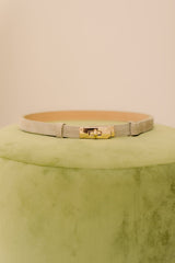Garcia belt suede taupe