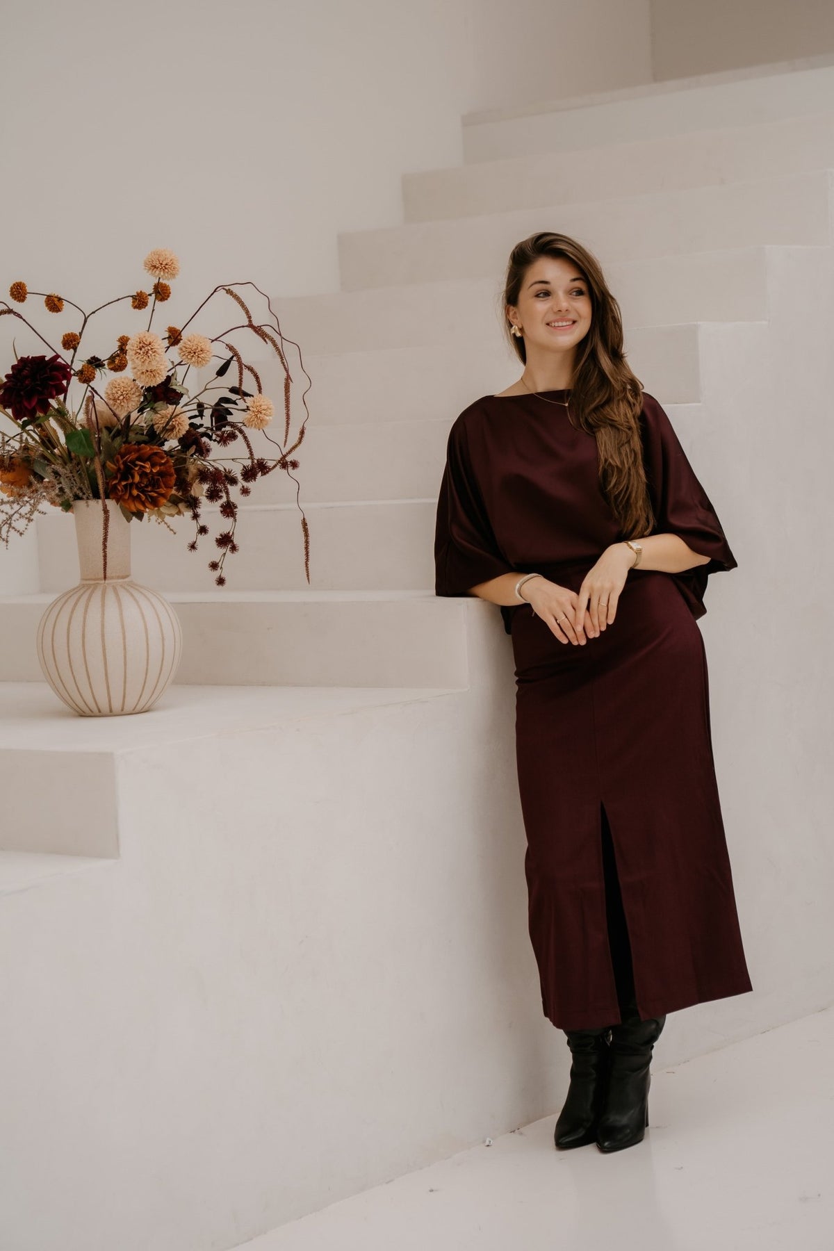 Gera Blouse Bordeaux - Bij Keesje - Bij Keesje - Blouse