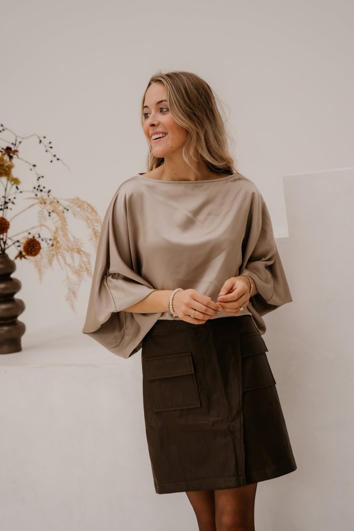 Gera Blouse Champagne - Bij Keesje - Bij Keesje - Blouse