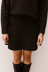 Gisa knit skirt anthracite