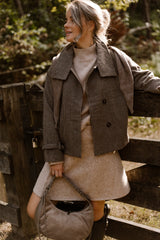 Gisa Knit Skirt Sand Melange