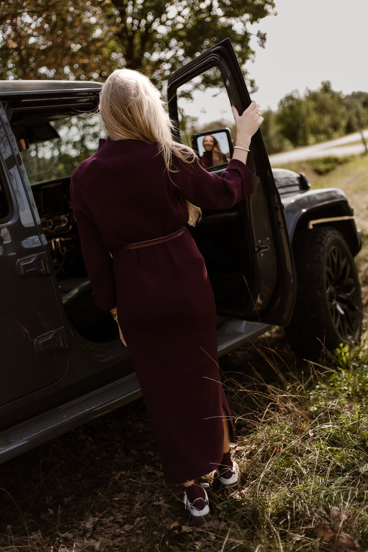 Greet Knit Dress Plum - Bij Keesje - Bij Keesje The Label - Jurk