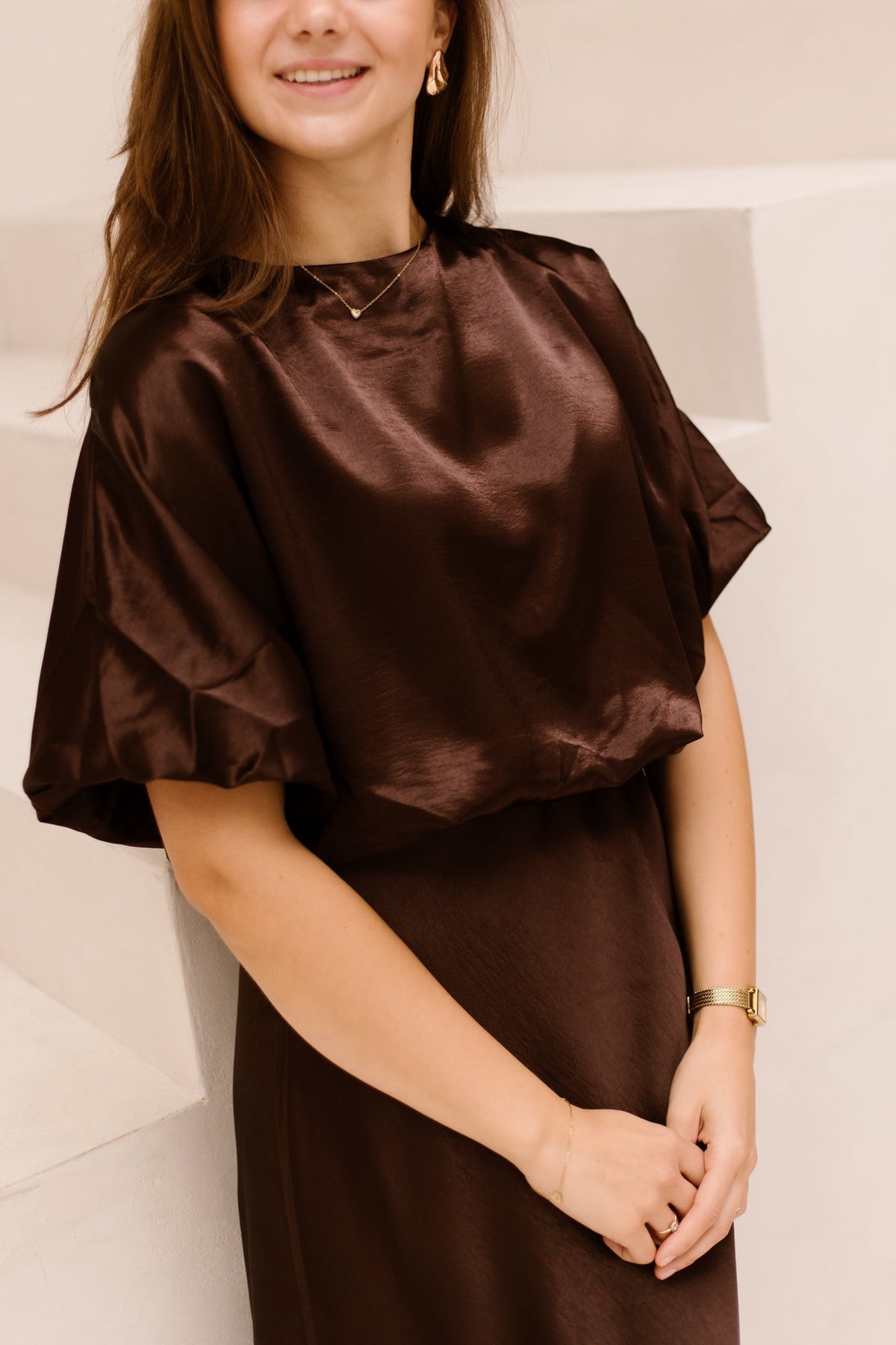 Gufo Top Brown - Bij Keesje - Sisters Point - Blouse