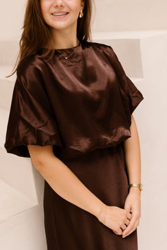Gufo Top Brown - Bij Keesje - Sisters Point - Blouse
