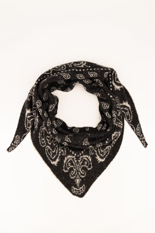 Hollis sjaal Black/Cream - Bij Keesje - Bij Keesje - Sjaal