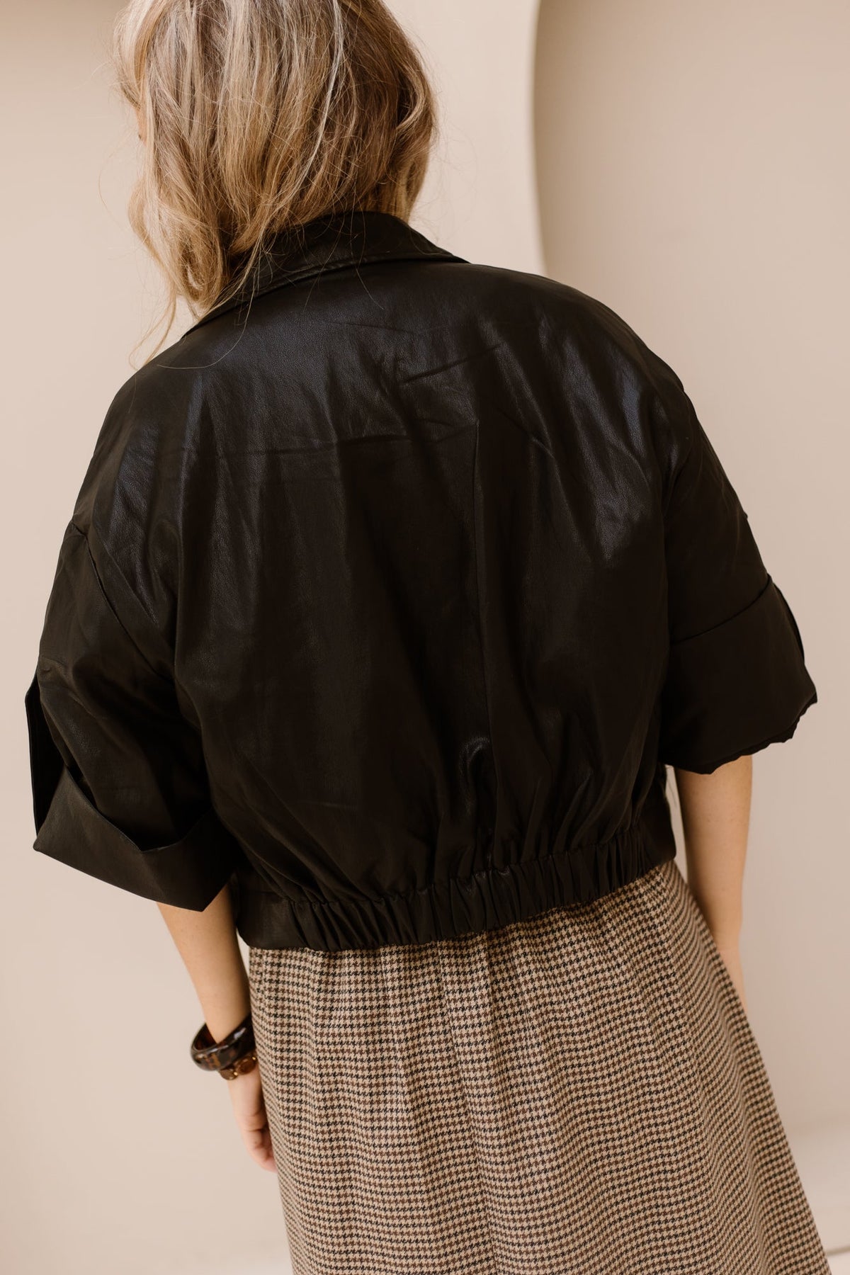 Holly Leather Jacket Black - Bij Keesje - Bij Keesje - Jas