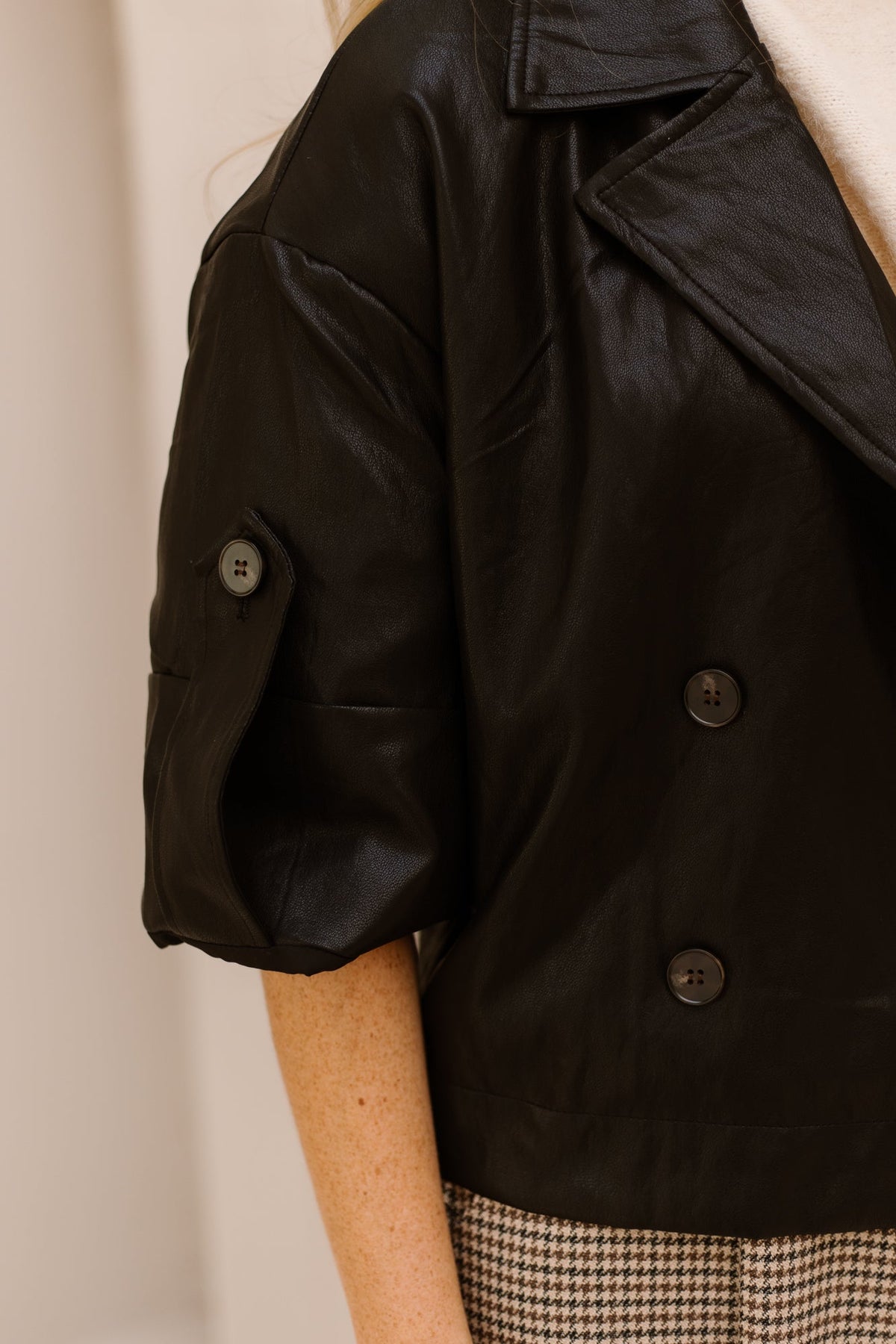 Holly Leather Jacket Black - Bij Keesje - Bij Keesje - Jas