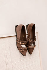 Hollywood slingback brown - Bij Keesje - Shoecolate - Schoenen