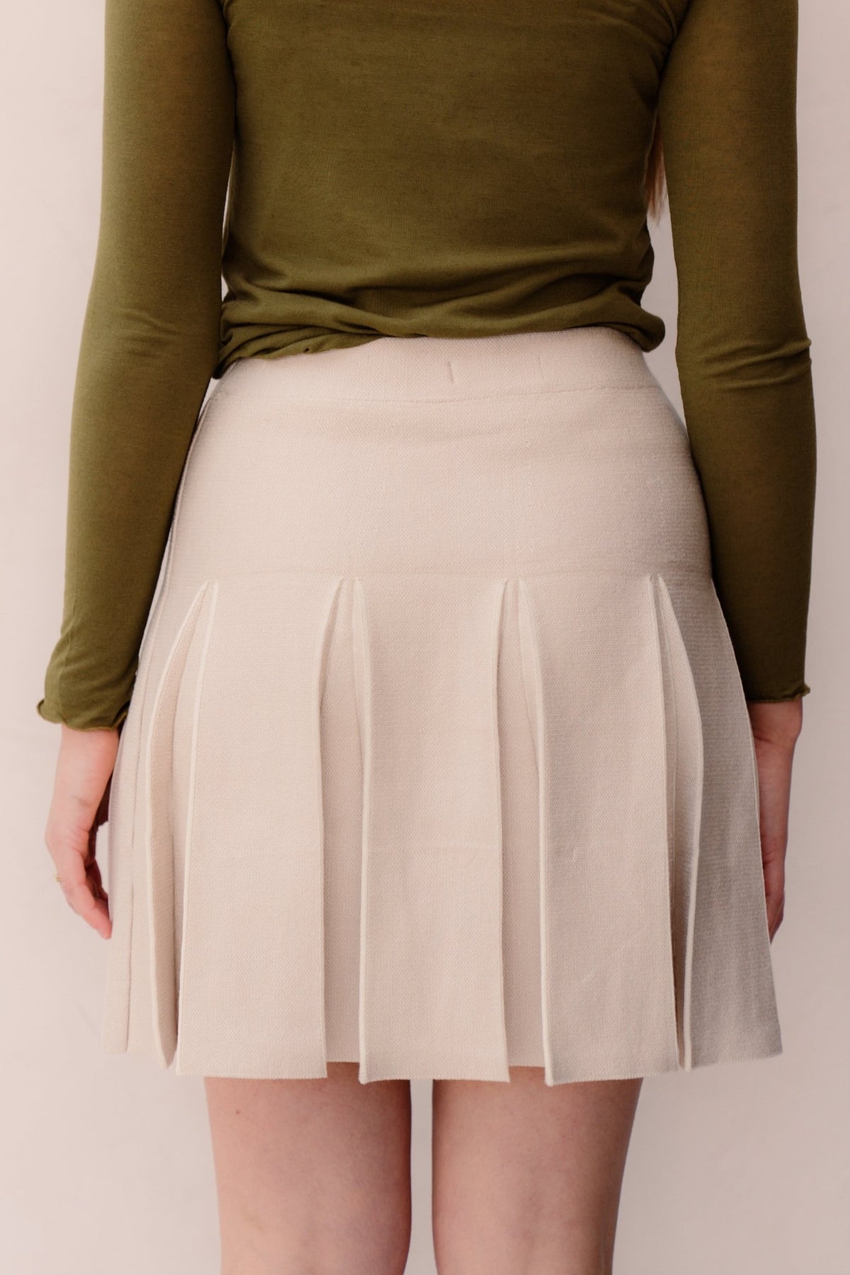 Ina Plooirokje Beige - Bij Keesje - Bij Keesje - Rokken