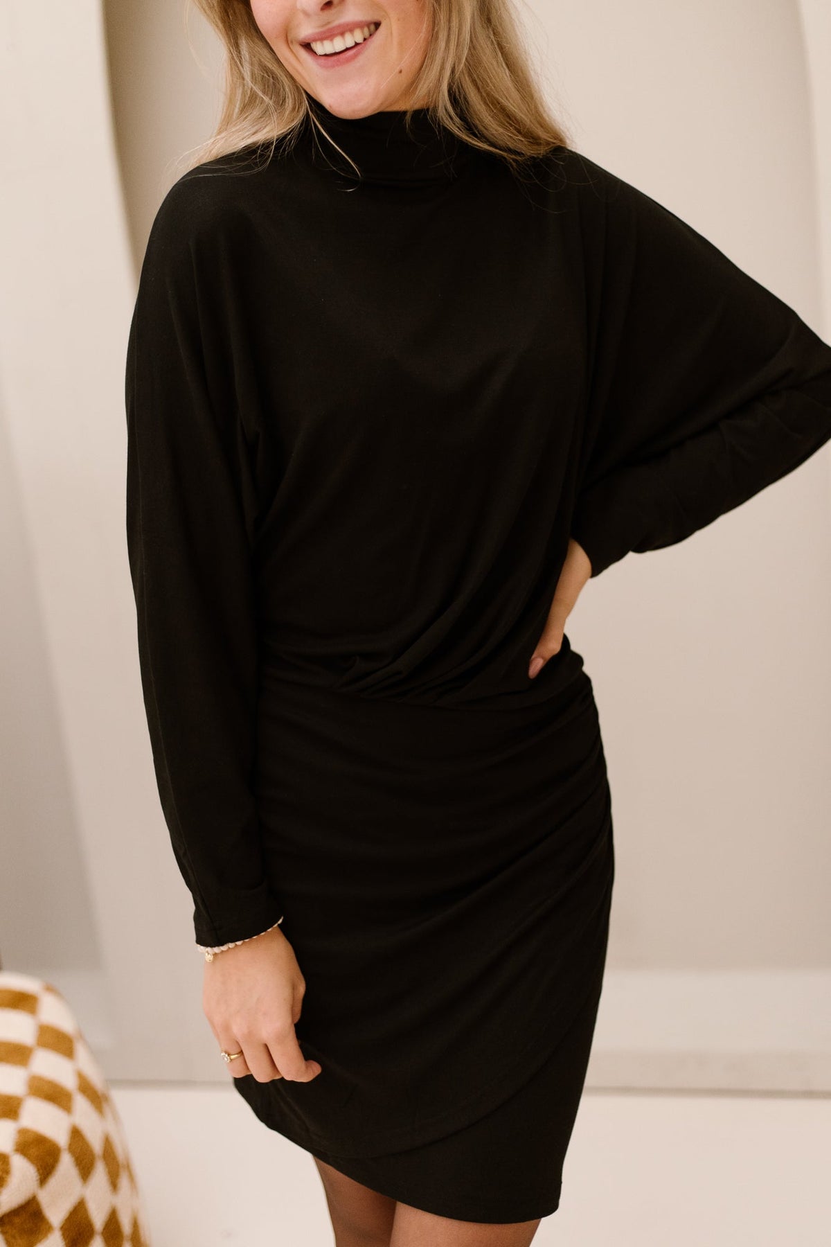IvaraCC drape dress black - Bij Keesje - Co'couture - Jurk